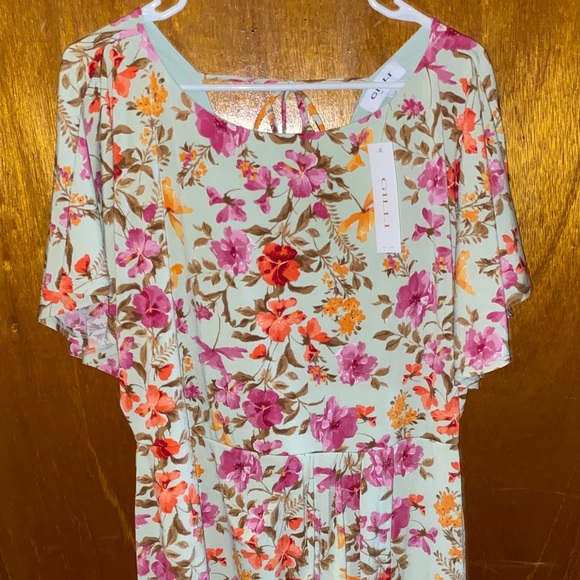 Gilli Floral Dress with Pink and Orange Accents - Picture 1 of 11